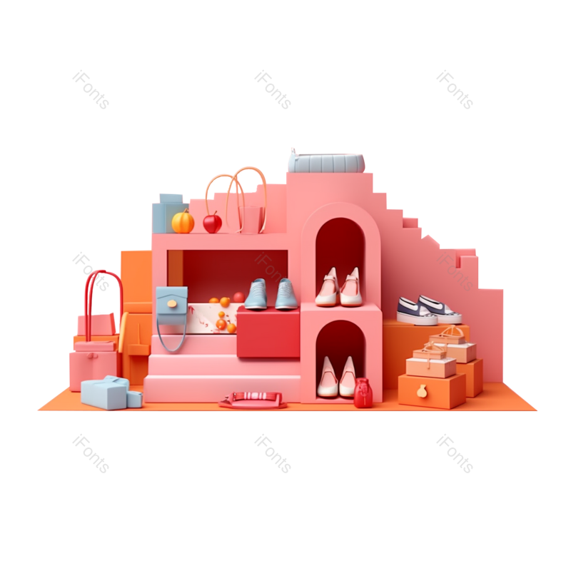 装饰图片,商品元素,卡通PNG,鞋子免抠素材